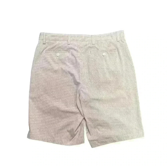 FOOTJOY Men’s Seersucker Stretch Golf Shorts - Peach & White - Size 34 - Picture 5 of 6